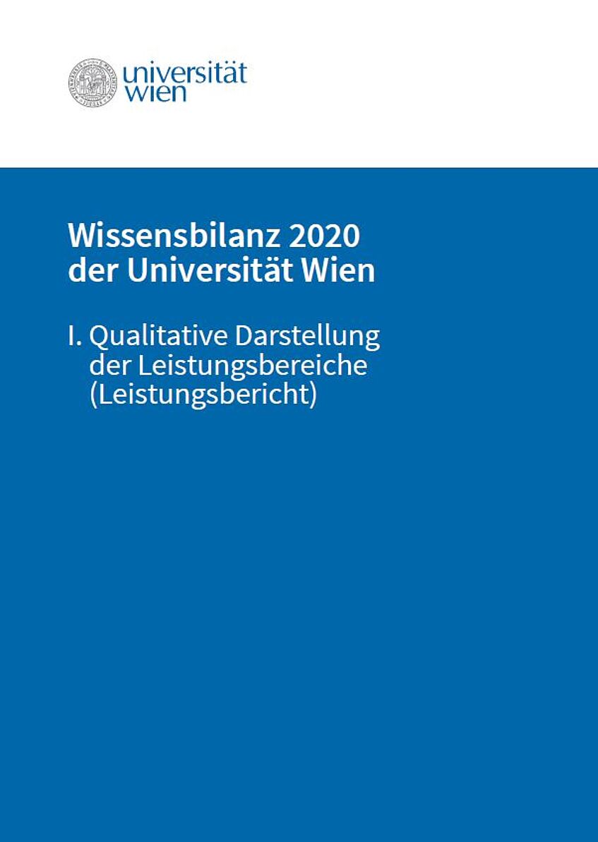 Cover of the performance report 2020
